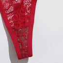 Conjunto De Lenceria De 2 Piezas De Encaje Floral