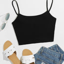 EZwear Top de tirantes corto de canale