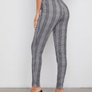 Prive Pantalones A Cuadros Con Cintura Elastica
