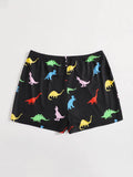 EZwear Shorts con estampado de dinosaurio