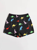 EZwear Shorts con estampado de dinosaurio