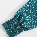 VCAY Blusa Cosecha Fruncida Con Flores Pequenas