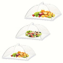1pc Cubierta de Alimentos Plegable Transparente - Protector de Malla de Múltiples Tamaños para Exteriores y Cocina, Red Antimosquitos y Anti-Moscas para Frutas, Verduras y Más, Esenciales para Picnic|Diseño Transparente|Accesorio de Cocina Duradero, Prot