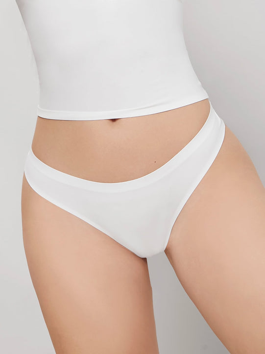 Tangas unicolor invisible microfibra