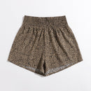 VCAY Shorts de lunares de cintura fruncido