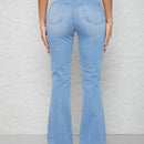 SXY Jeans de pierna amplia de cintura alta