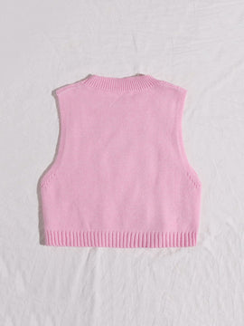 Qutie Chaleco jersey tejido de cable