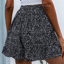 Shorts cruzado con cordon lateral con estampado
