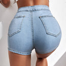 Essnce Shorts en mezclilla con lavado ligero