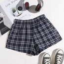 Shorts Bolsillo A cuadros Casual
