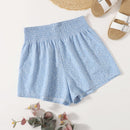 WYWH Shorts Con Cintura Fruncida Y Estampado Completo