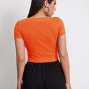 EZwear Top corto tejido de canale