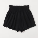 VCAY Shorts Con Cintura Fruncida Y Borde De Lechuga