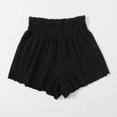 VCAY Shorts Con Cintura Fruncida Y Borde De Lechuga