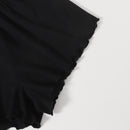 VCAY Shorts Con Cintura Fruncida Y Borde De Lechuga