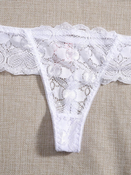 Set de lenceria con aro con encaje floral