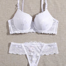 Set de lenceria con aro con encaje floral