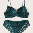 Set de lenceria con aro con encaje floral