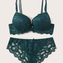 Set de lenceria con aro con encaje floral