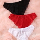 Conjunto De 3 Bragas Con Encaje Floral, Lenceria