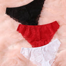 Conjunto De 3 Bragas Con Encaje Floral, Lenceria