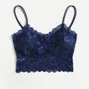 Lenceria De Encaje Floral Bralette