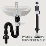 Juego de Tubos Retráctiles Antiodor para Cocina y Baño de 1 Pieza - Tubo de Drenaje Universal para Inodoro, Tubo de Agua y Accesorios
