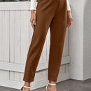Frenchy Pantalones con bolsillo oblicuo de cintura alta