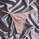 4 piezas Set Tanga invisible microfibra simple