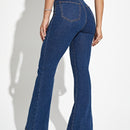Jeans de pierna amplia de talle alto