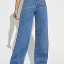 EZwear Jeans de talle alto de pierna ancha