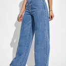 EZwear Jeans de talle alto de pierna ancha