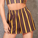 EZwear Shorts con estampado de rayas