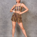 EZwear Shorts con estampado de rayas