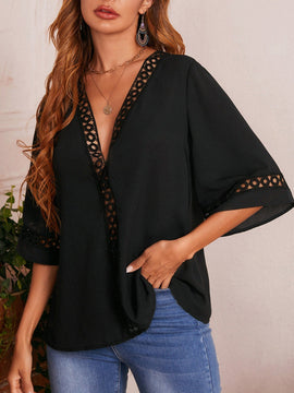 EMERY ROSE Blusas Encaje en contraste Liso Bohemio