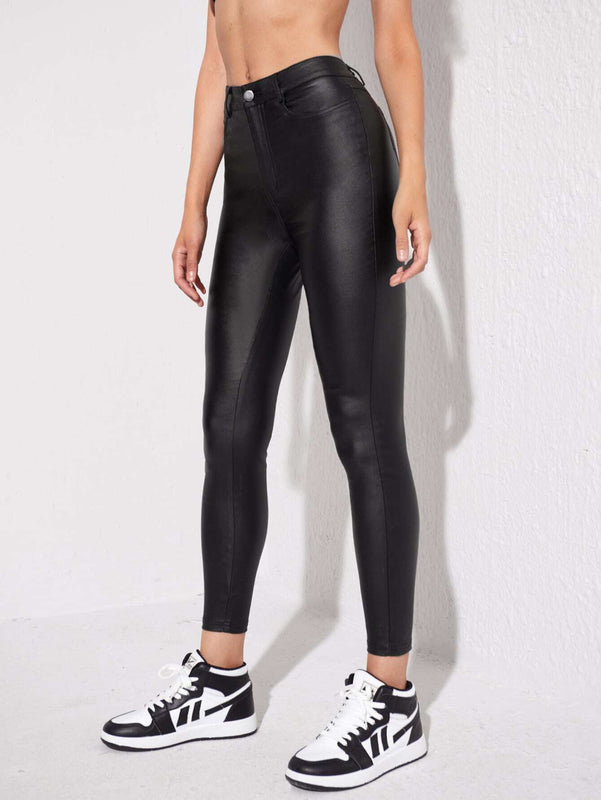 EZwear Pantalones ajustados de con bolsillos oblicuos