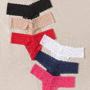 Underwear&sleepwear basics paquete de 6 tangas de encaje floral