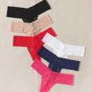 Underwear&sleepwear basics paquete de 6 tangas de encaje floral
