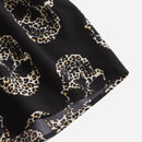 LUNE Shorts de leopardo estampado de esqueleto con fruncido