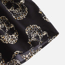 LUNE Shorts de leopardo estampado de esqueleto con fruncido