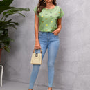 LUNE Top con estampado de mariposa