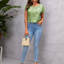 LUNE Top con estampado de mariposa
