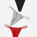 3 piezas Set bragas con parche de letra