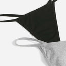 3 piezas Set bragas con parche de letra