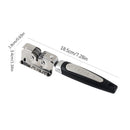 Palillo afilador - Afilador de cuchillos manuales de acero inoxidable con asa ergonómica, afilado rápido para cuchillos de cocina, duradero y fácil de usar, herramienta de afilado para cocina, acabado metálico elegante, construcción metálica.