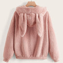 Ezwear capucha teddy con diseno de oreja 3d