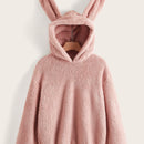 Ezwear capucha teddy con diseno de oreja 3d