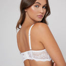 Ropa Interior Bra De Encaje Floral Con Aro