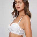 Ropa Interior Bra De Encaje Floral Con Aro