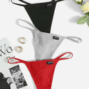 3 piezas Set bragas con parche de letra